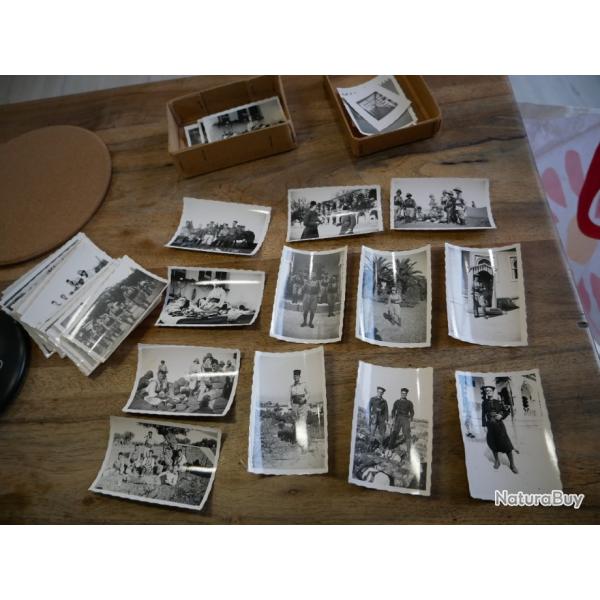 Superbe lot d'une soixantaine de photos de ZOUAVE dans les ann�es 35