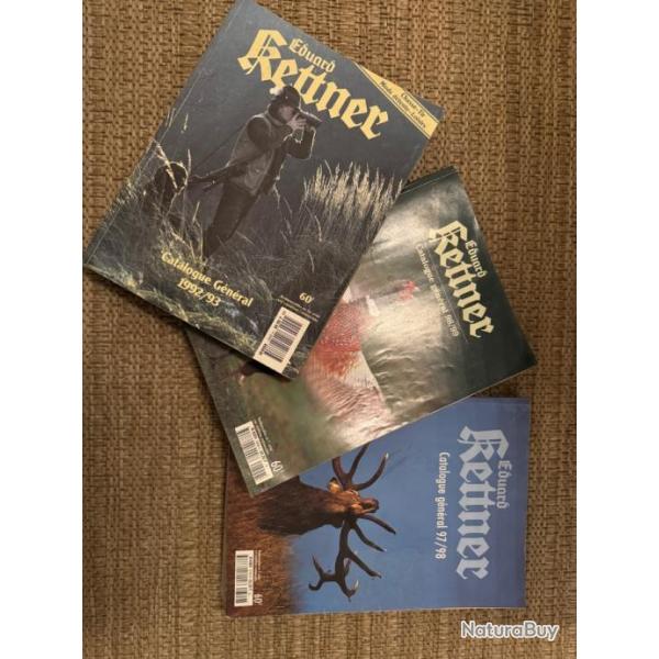 Lot de 3 catalogues �douard Kettner