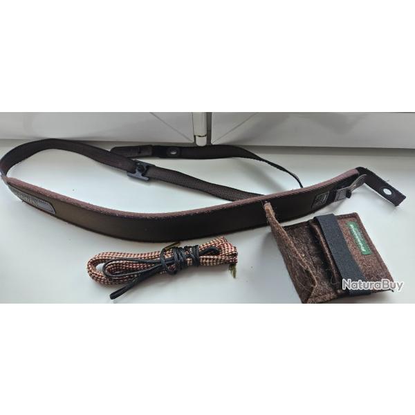 Lot comprenant bretelle  degraphage rapide et ammorti poids et systmes de nettoyage rapide et etui