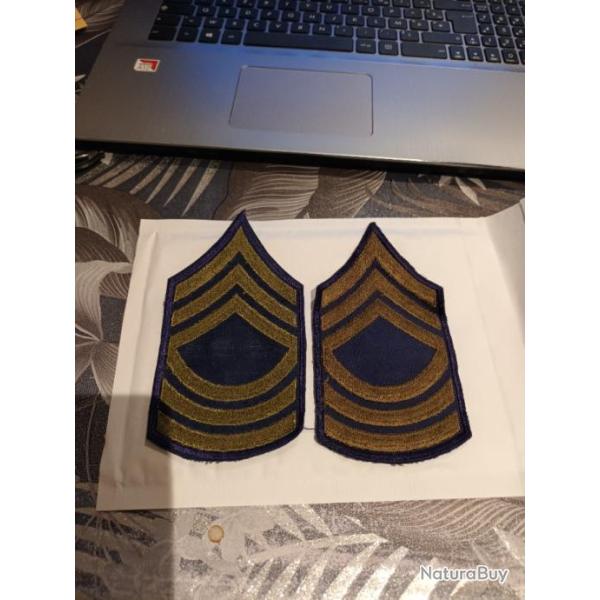 Lot de grades arm�e us MASTER SERGEANT ORIGINAL