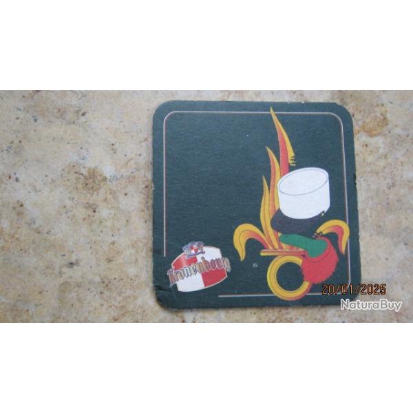 sous bock sous verre INSIGNE L�gion Etrang�re souvenir Calvi 2� REP �tranger parachutiste Kronenbour