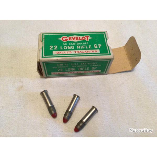 3 munitions 22 LR TRA�ANT GEVELOT