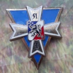 insigne militaire 51 e r&eacute;giment de transmissions - DELSART G 3244
