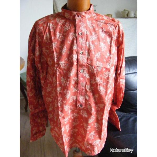 Chemise Cowboy western  Classic Old West Styles  T XL Couleur Rouille - Old Time