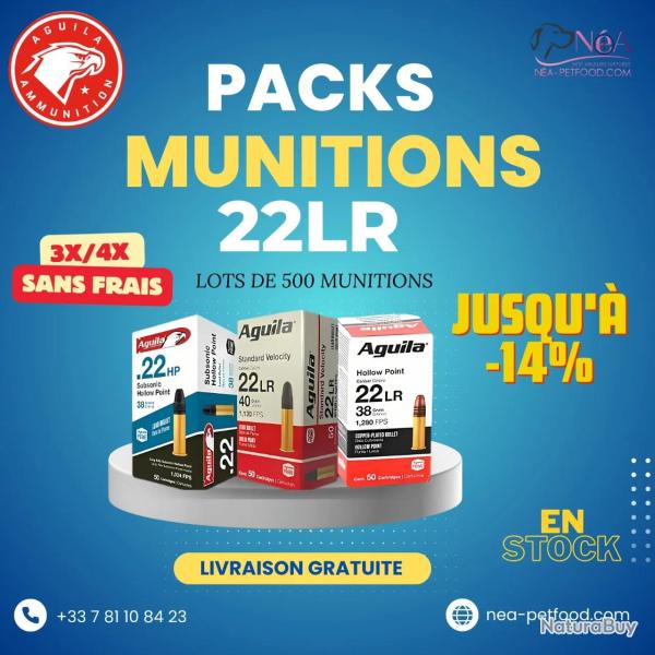 AGUILA SP HV 22 LR Super Extra Gde Vitesse LIVRAISON OFFERTE LOT DE 2000