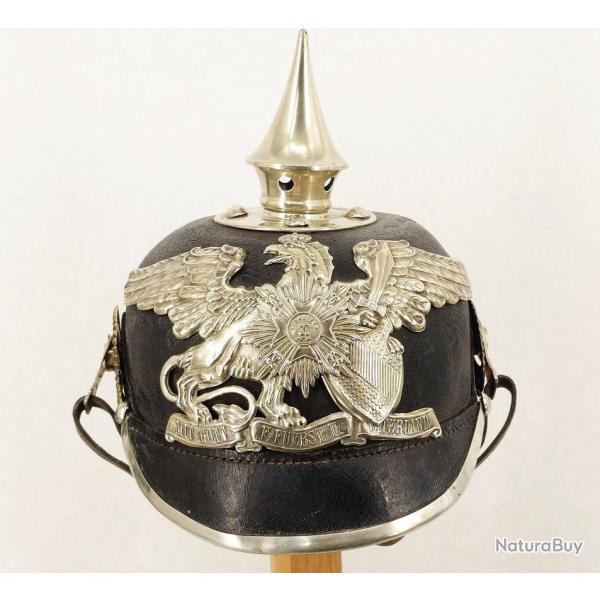 CASQUE A POINTE DU 109� REGIMENT D'INFANTERIE DU GRAND-DUCHE DE BADE / 109� BADOIS - ALLEMAGNE WW1 C