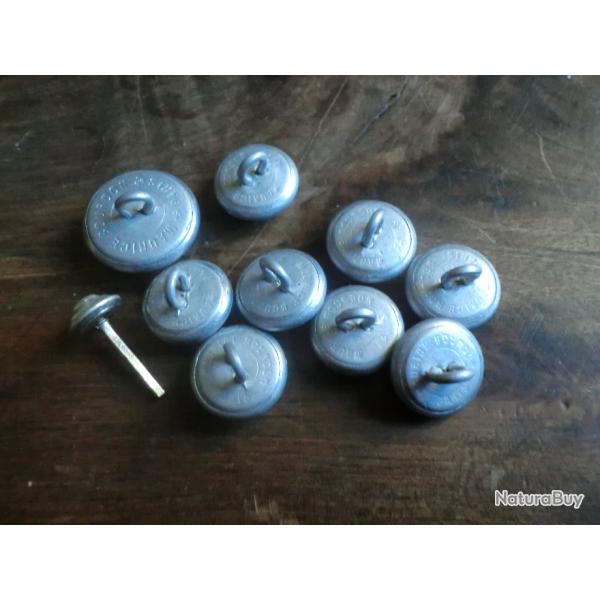 lots x 10 boutons vareuse  chasseur alpins / maurice bourbon paris