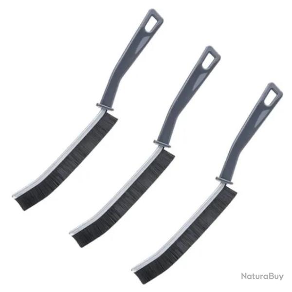 Lot de 3 Brosses de Nettoyage des Interstices Sp�cial Joints Carrelage et Cuisine Outil Polyvalent