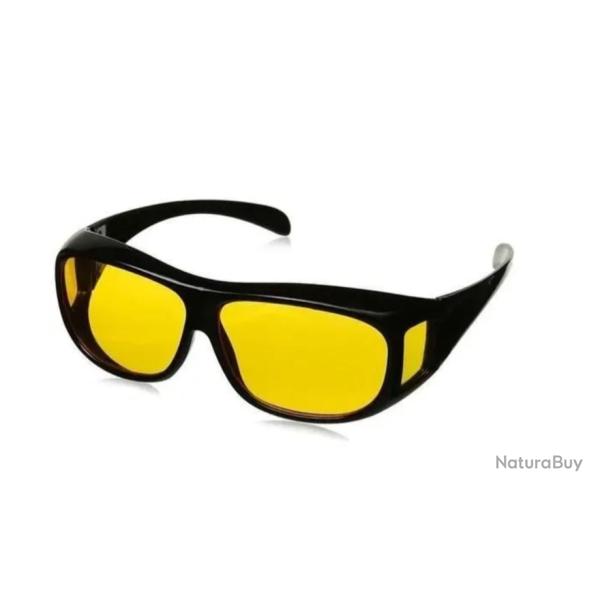 Lunettes de Vision Nocturne - Verres Jaunes Anti-�blouissement
