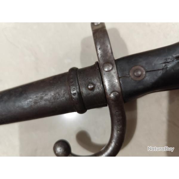 Ba�onnette fusil Gras Saint-�tienne Septembre 1878