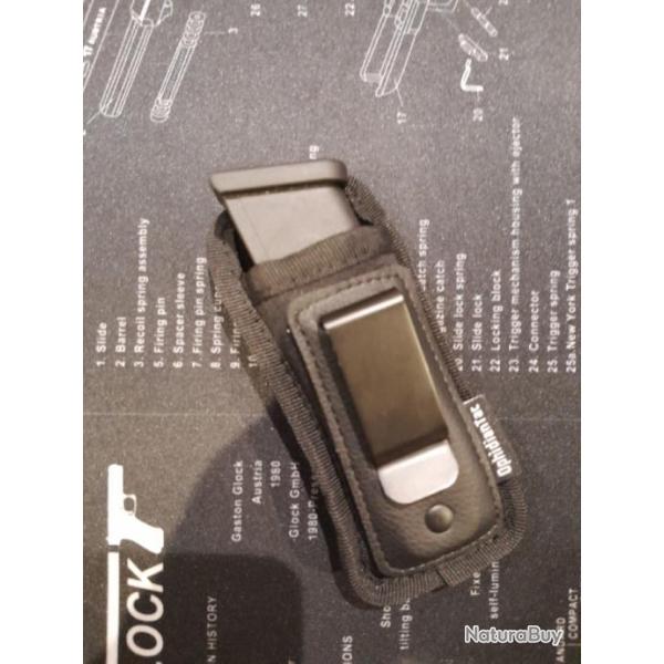 Porte chargeur port discret glock beretta