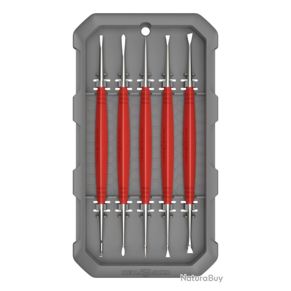 SET DE NETTOYAGE PICS ACIER ACCU-GRIP - Prix coutant !