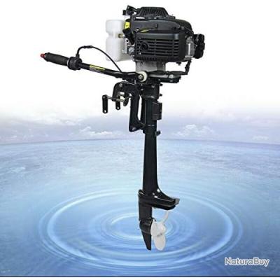 Moteur Hors-bord 2 Temps 3,5 CV – 1,45 KW – Refroidissement Eau – CDI – Pour Bateau Gonflable