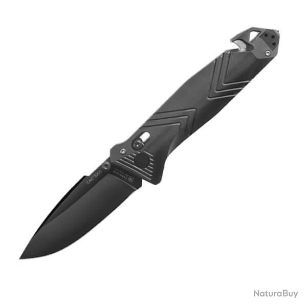 TB0061 Couteau pliant TB Outdoor CAC 4 fonctions noir � lame lisse
