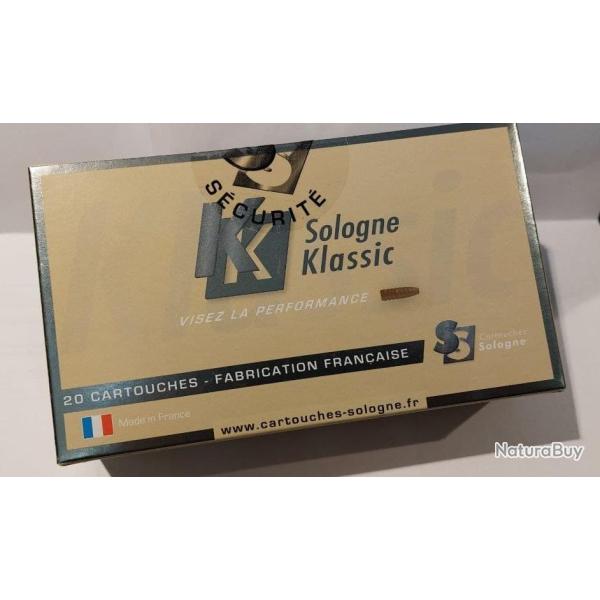 Cartouches SOLOGNE klassic SUBSONIQUE - Cal: 243WIN - 70 grs - Boite de 20