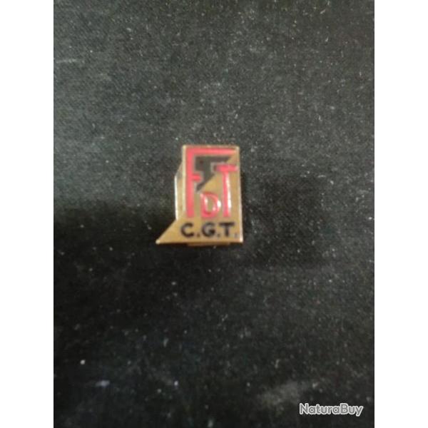 insigne �mail  boutonni�re F.D.T C.G.T / 23 rue pastourelle paris