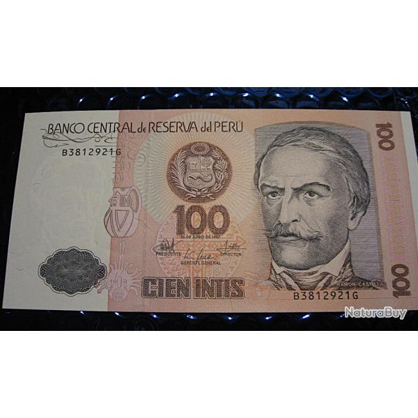 PEROU billet de 100 INTIS  NEUF    1987