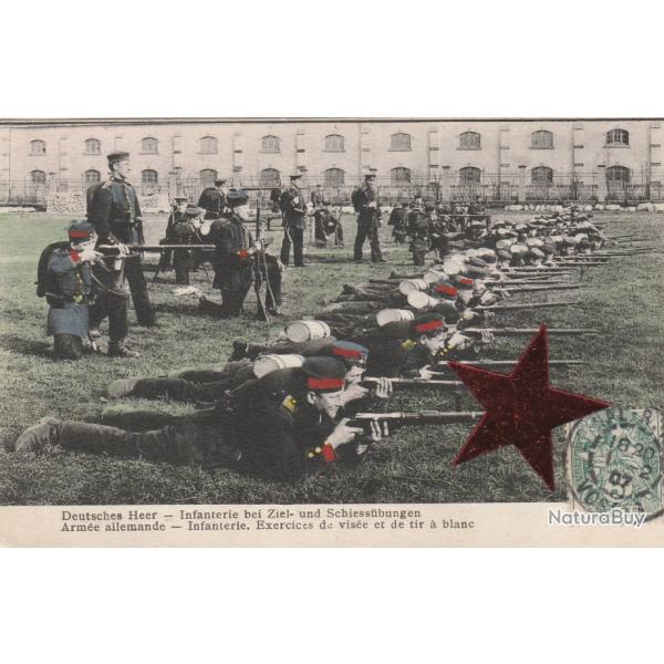 CPA - Arm�e Allemande - Infanterie - Exercices de Vis�e et de Tir � Blanc - N�886
