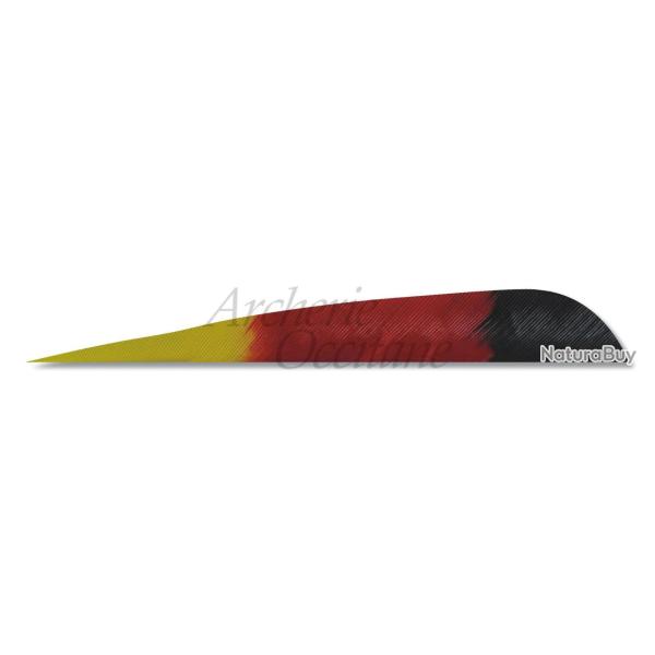 GATEWAY PLUMES NAT 3" PATRIOT NOIR/ROUGE/JAUNE
