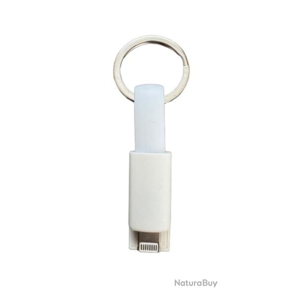 Chargeur iPhone en porte clef