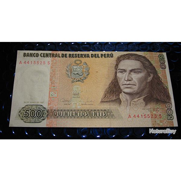 PEROU billet de 500 intis neuf 1987