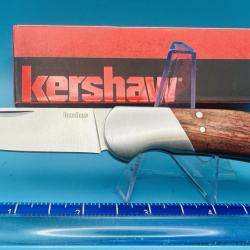 Couteau Kershaw Baseman Lame Acier Inox Manche Bois Lockback KS1381
