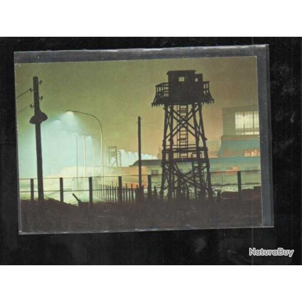 miradors sur le mur de berlin ouest et est , cpm