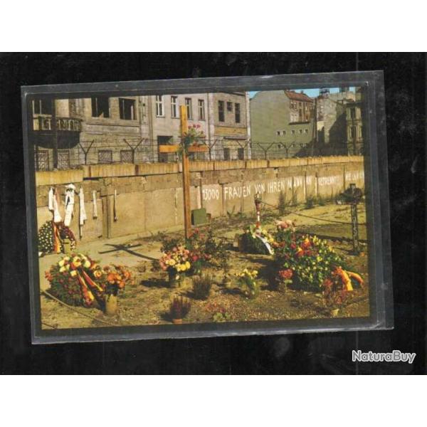 mur de berlin m�morial peter fechter et checkpoint charlie berlin ouest et est , cpm