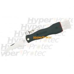 Couteau &agrave; champignon Maserin lame inox manche noir