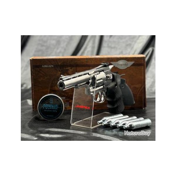 Pack Pr�t a Tirer REVOLVERS LEGENDS S40 SILVER CO2 CAL 4.5 MM