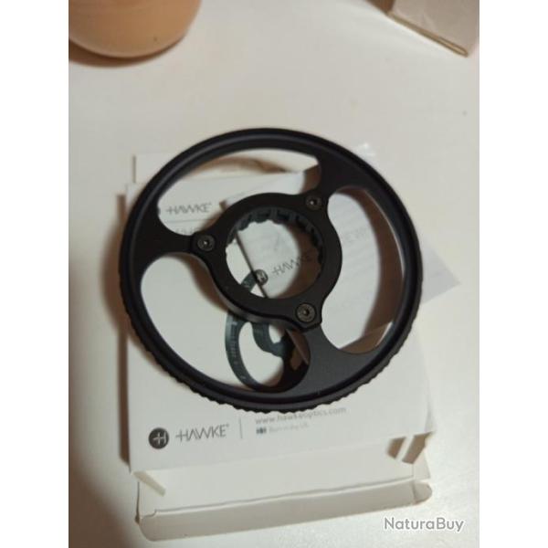 Molette lat�rale pour lunette de vis�e attache type 4 (100mm) Side Wheel Hawke