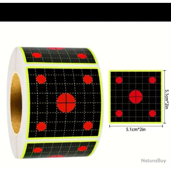 Lot 2 rouleaux 200 cible r�active adh�sif soin 400 cibles.