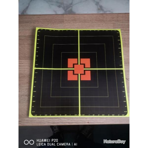 10 cibles r�active adh�sif 10 pouces 25,6x25,6cm