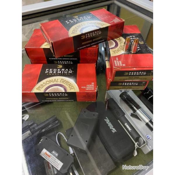 cartouches Federal Personal D�fense 357 SIG en boite de 50