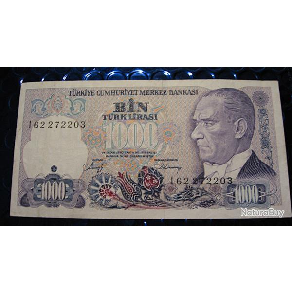 TURQUIE billet de 1000 LIRASI 1970 ttb+