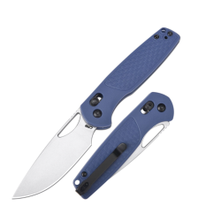 CJRB Acacia J1952-BU - Couteau Pliant Bleu FRN, Acier AR-RPM9