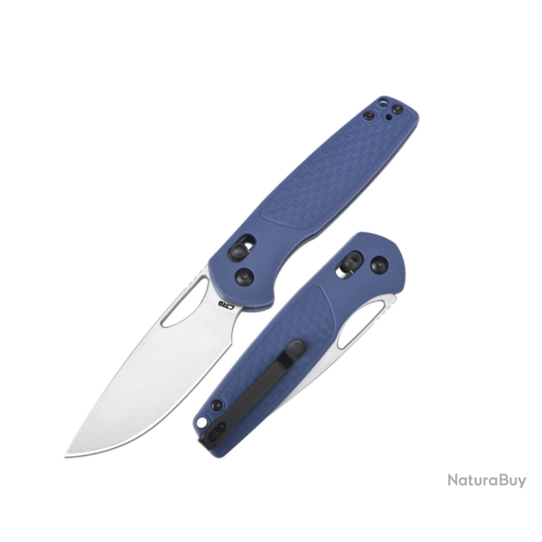 CJRB Acacia J1952-BU - Couteau Pliant Bleu FRN, Acier AR-RPM9