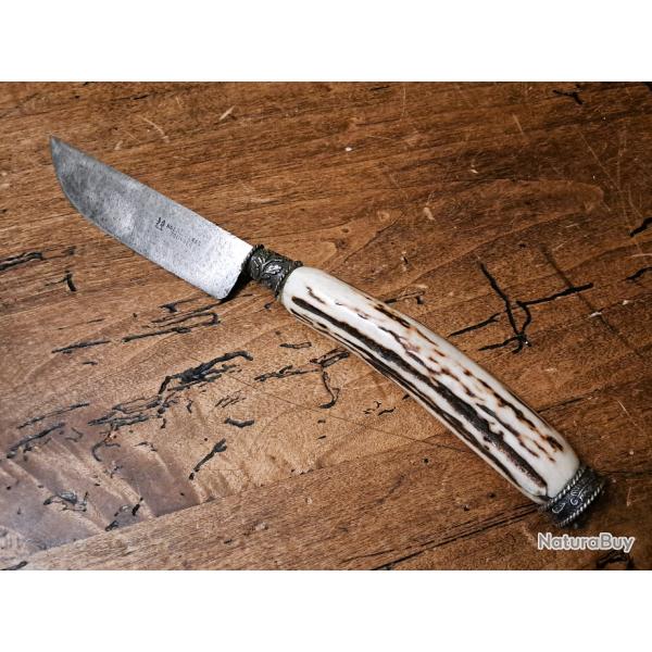 Couteau Nicker ROBERT KLAAS n�3, manche en bois de cerf, lame 100mm, LT�: 250mm