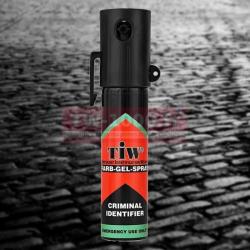 Spray de d&eacute;fense et de marquage TIW FARB-GEL 20 ml clip ceinture TW 1000