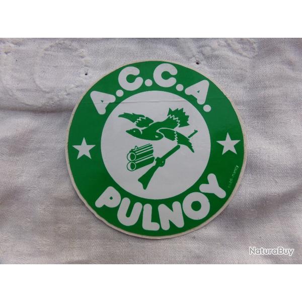autocollant chasse A.C.C.A. Pulnoy 54