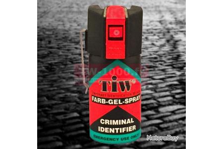 Spray De Défense TIW Farb-Gel 40ml - Marquage Rouge Non Toxique - Allemagne