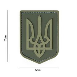 Patch 3D PVC Arm&eacute;e Ukrainienne Kaki