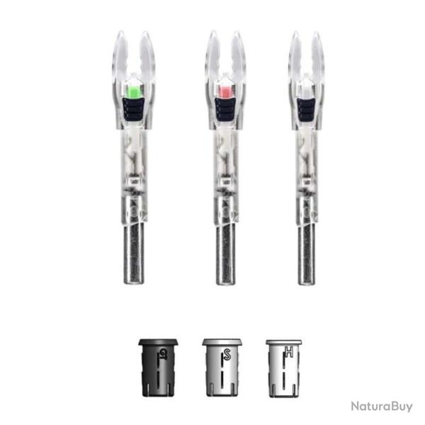 NOCKTURNAL - Encoches Lumineuses Universelles SHIFT (x2) VERT