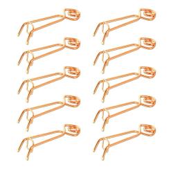 Lot de 10 pi&egrave;ges &agrave; taupe Putange traditionnel acier cuivr&eacute;