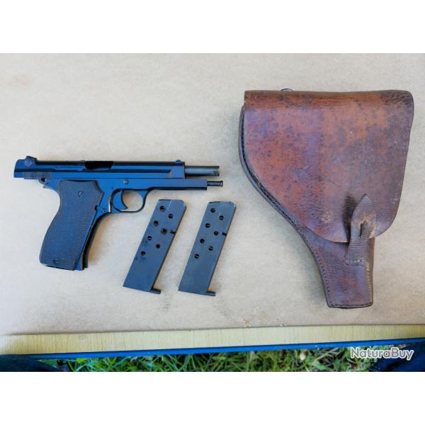 Pistolet arm�e fran�aise WW2 SACM Mod 1935 A, calibre 7.65 long, parfait �tat