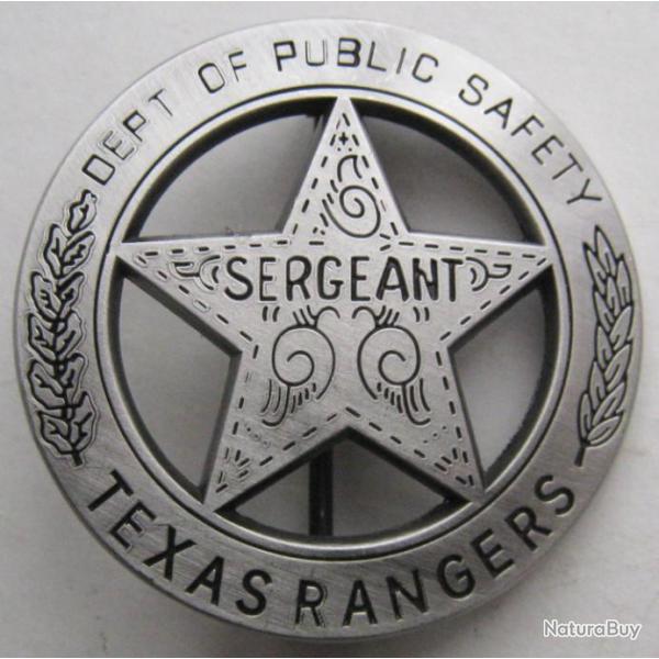 BROCHE ETOILE DE SHERIFF - TEXAS RANGERS - WESTERN - R�f.26