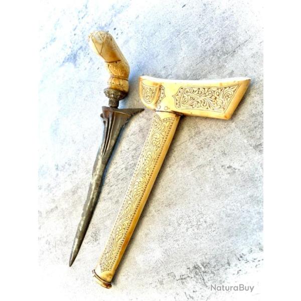 Superbe couteau Kriss Indonsie XIXe sicle