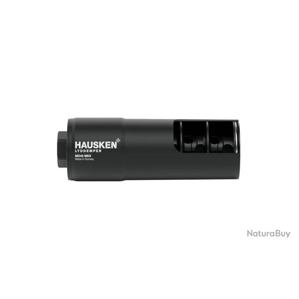 Moderateur de son Hausken Mini 45 Cal.22 avec adaptateur 1/2p x20 UNF