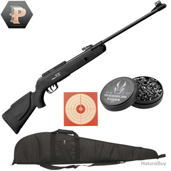 Carabine � plomb Gamo BIG CAT 1000-E IGT Calibre 4.5+plombs+cibles+fourreau