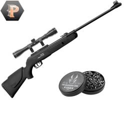 Carabine &agrave; plomb Gamo BIG CAT 1000-E IGT Calibre 4.5 + plombs + lunette 4x32